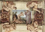 Michelangelo Buonarroti Creation of Eve oil painting on canvas